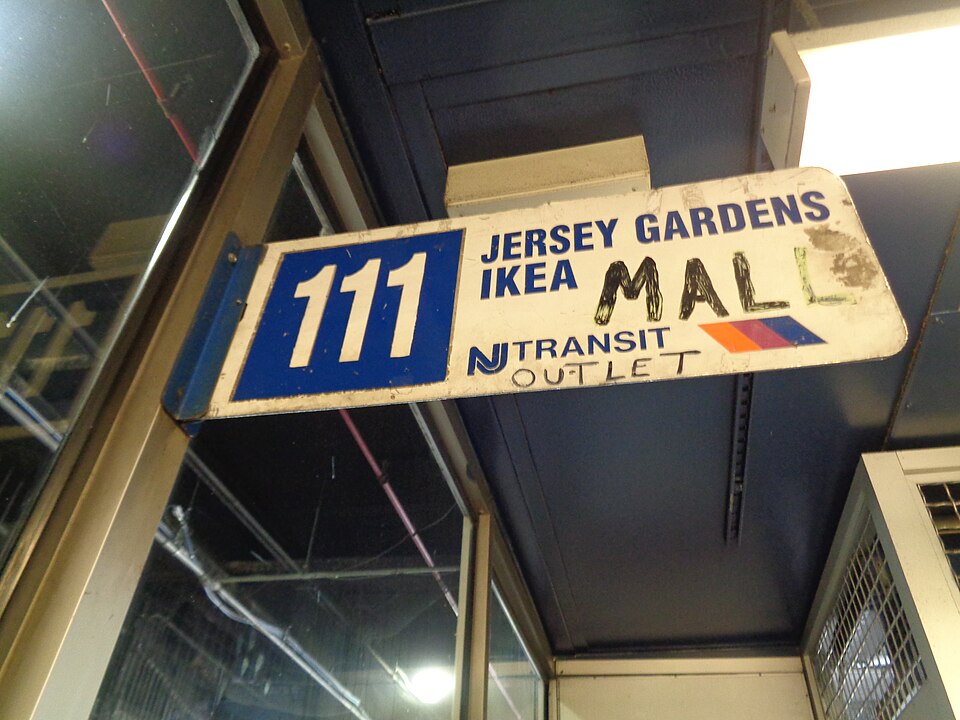 A sign at the Port Authority Bus Station showing Gate 233