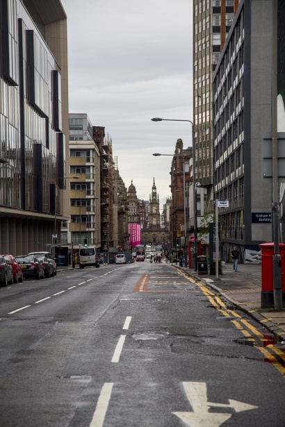 A street in the city of Glasgow