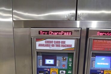 An MTA bus ticket machine in New York