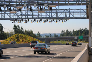Electronic toll collection system in Cincinnati USA
