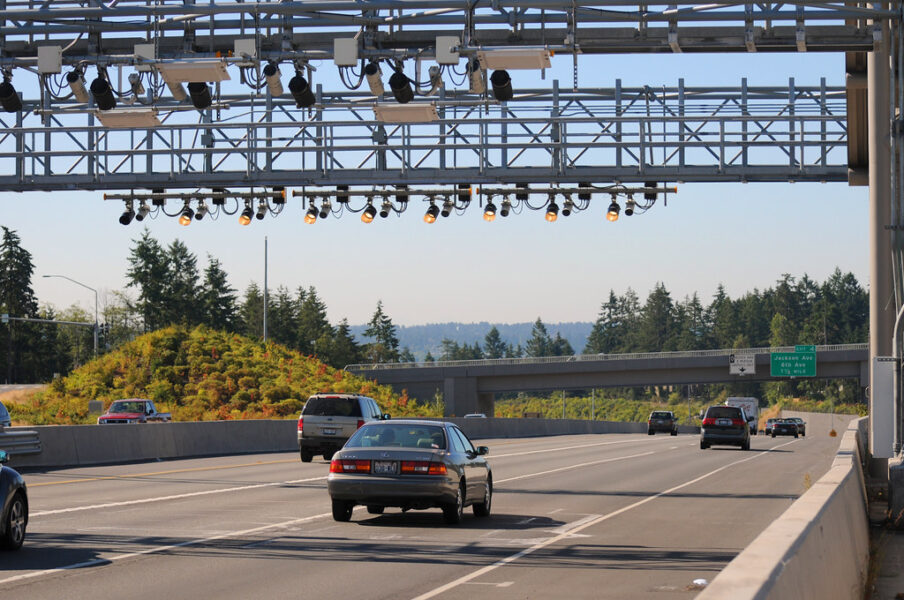Electronic toll collection system in Cincinnati USA