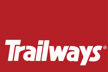 Logo of trailways which operates from the port authority bus station