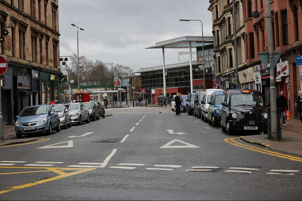The bus terminal area at Patrick