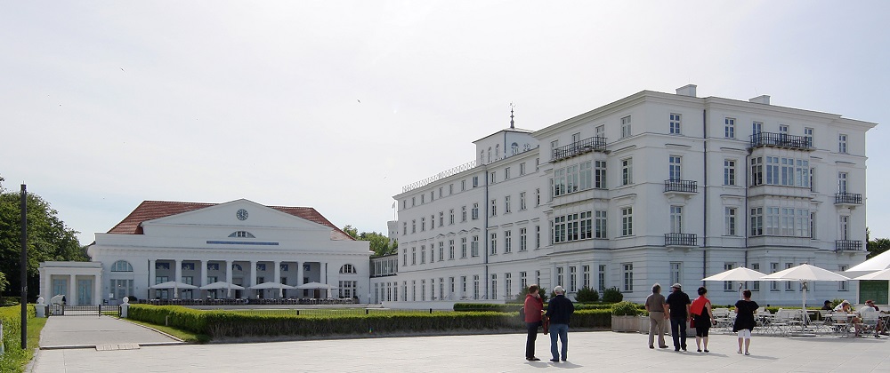 The frontage of Heiligendamm which is one of the many Kempinski Hotels