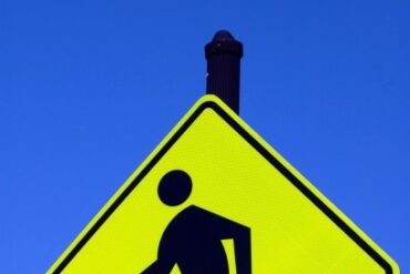 In-Street Pedestrian Crossing Sign