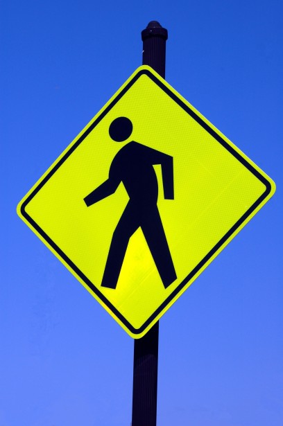 In-Street Pedestrian Crossing Sign
