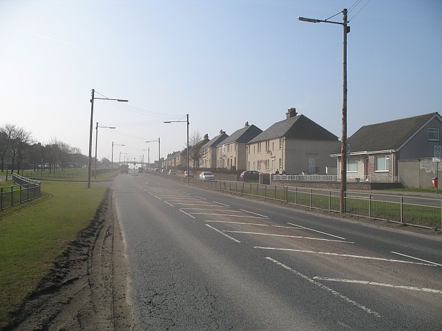 This road passes between Glasgow and Edinburgh