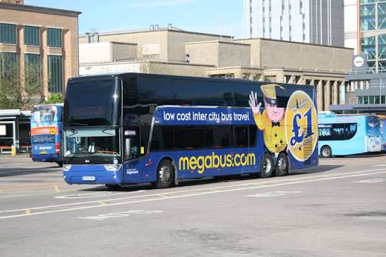 A bus at the Buchanan Bus Station