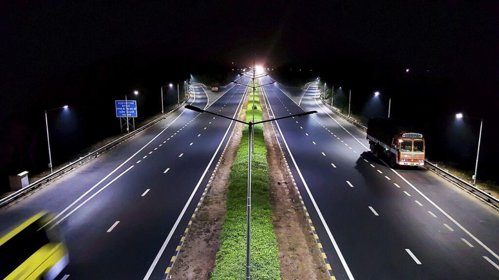 A smart road that allows lane centering technology in cars