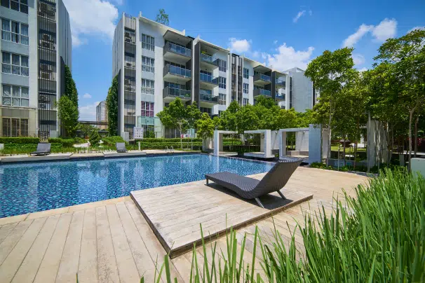 Apartments with green spaces are highly fulfilling to residents