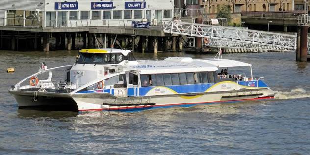 The river bus in London